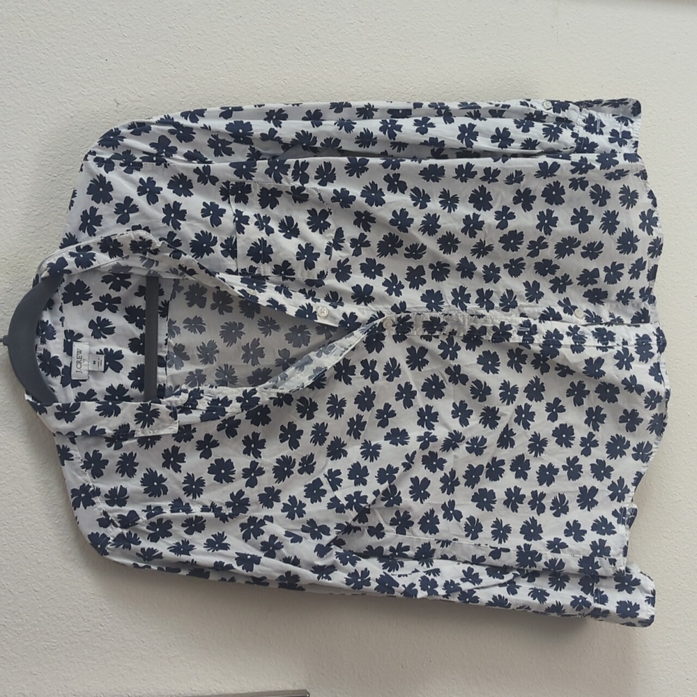 J Crew medium button down cotton blouse